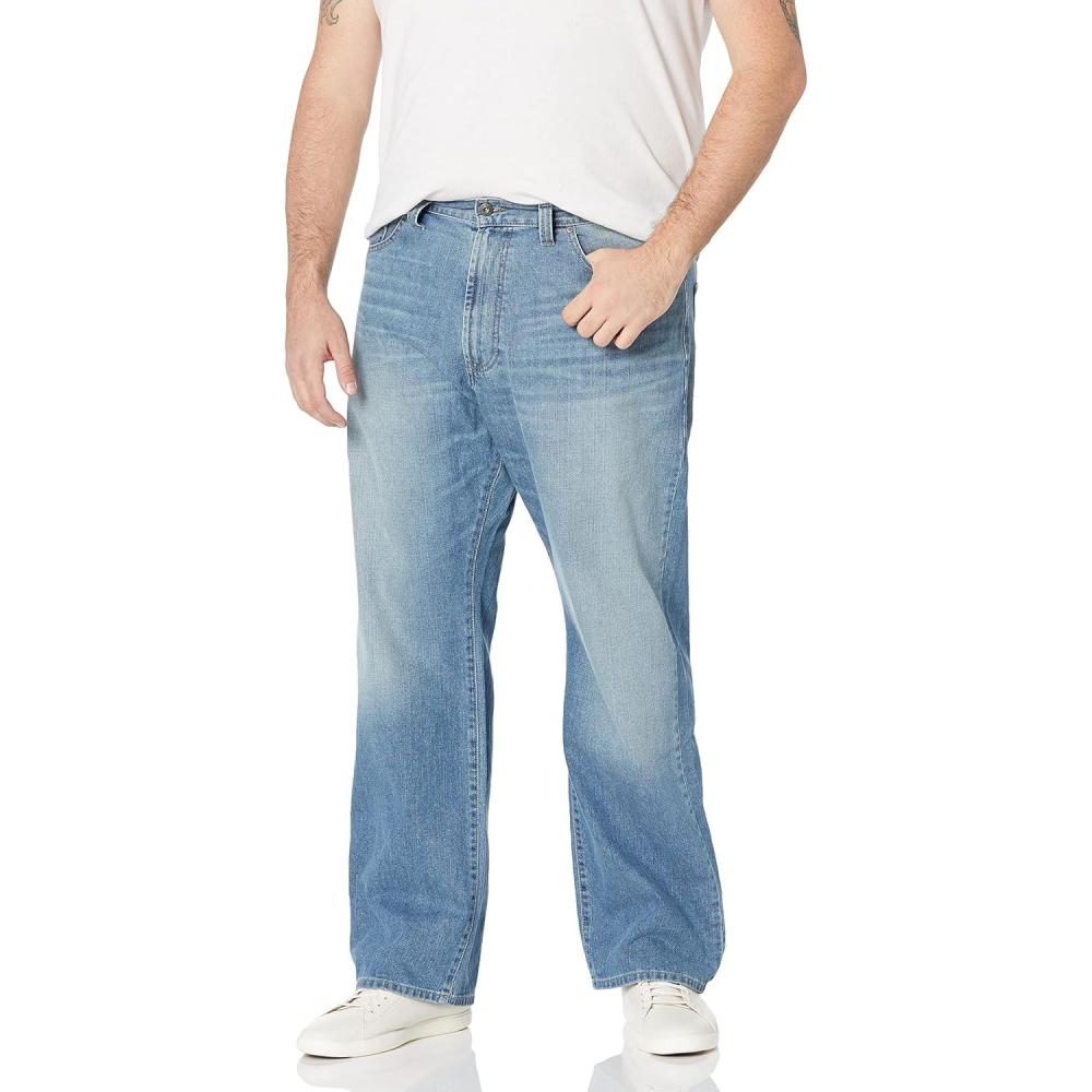 imageNautica Mens Relaxed Fit Denim JeansHook Line Blue