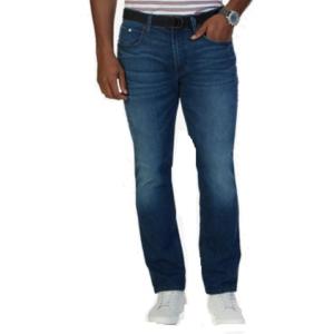 Nautica Jeans Men’s Straight Light Cross Hatch Jean(Pure Blue Ocean Wash)