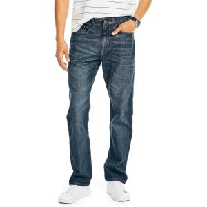 Nautica Men’s Nautica Vintage Straight Stretch Denim(North Sea Canal Wash)