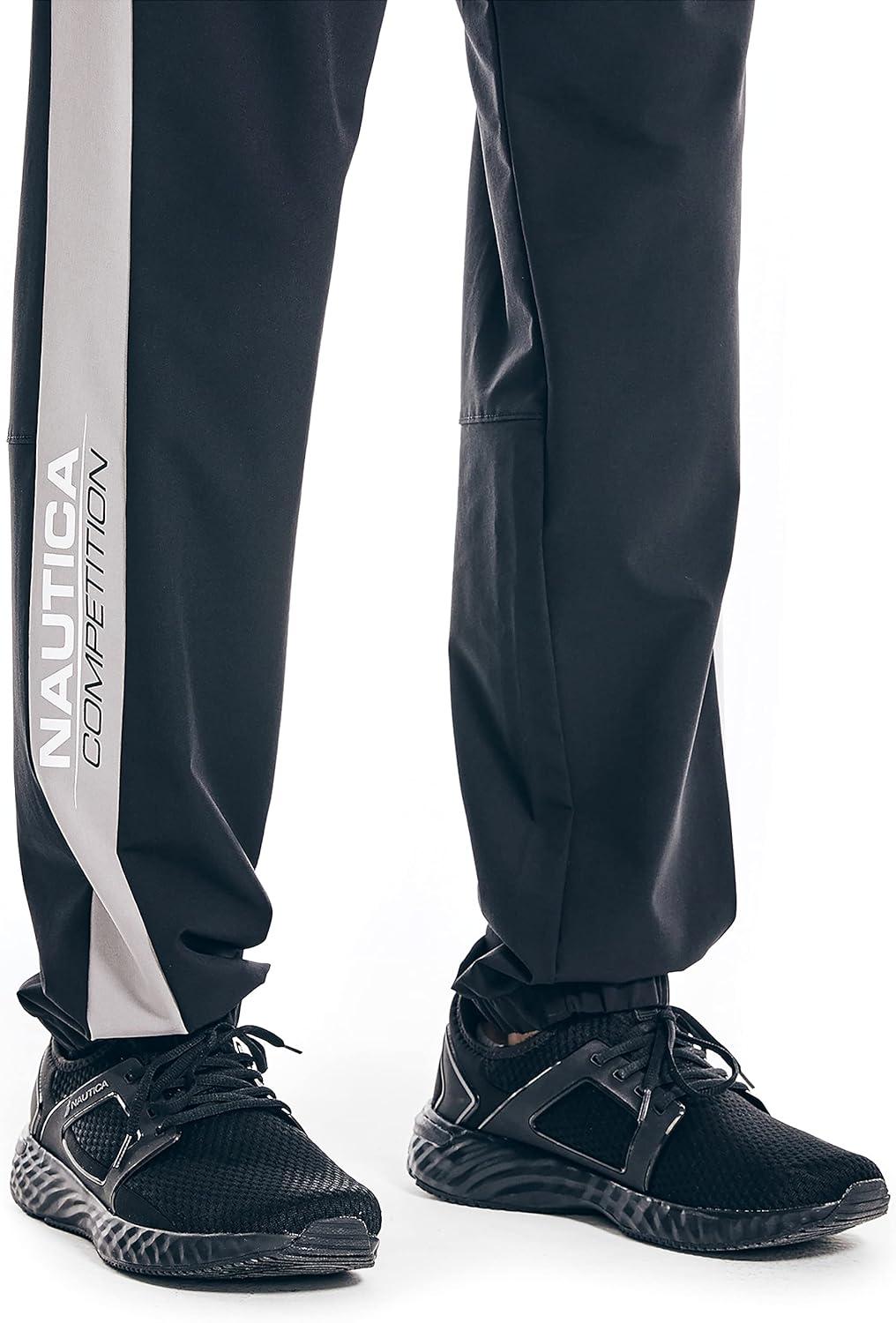 imageNautica Mens Nautica Competition Sustainably Crafted Performance Jogger PantsTrue Black Grey