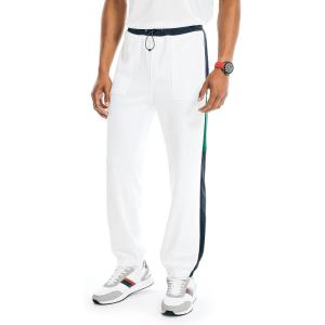 Nautica Mens Nautica Competition Sustainably Crafted Performance Jogger Pants(Bright White)