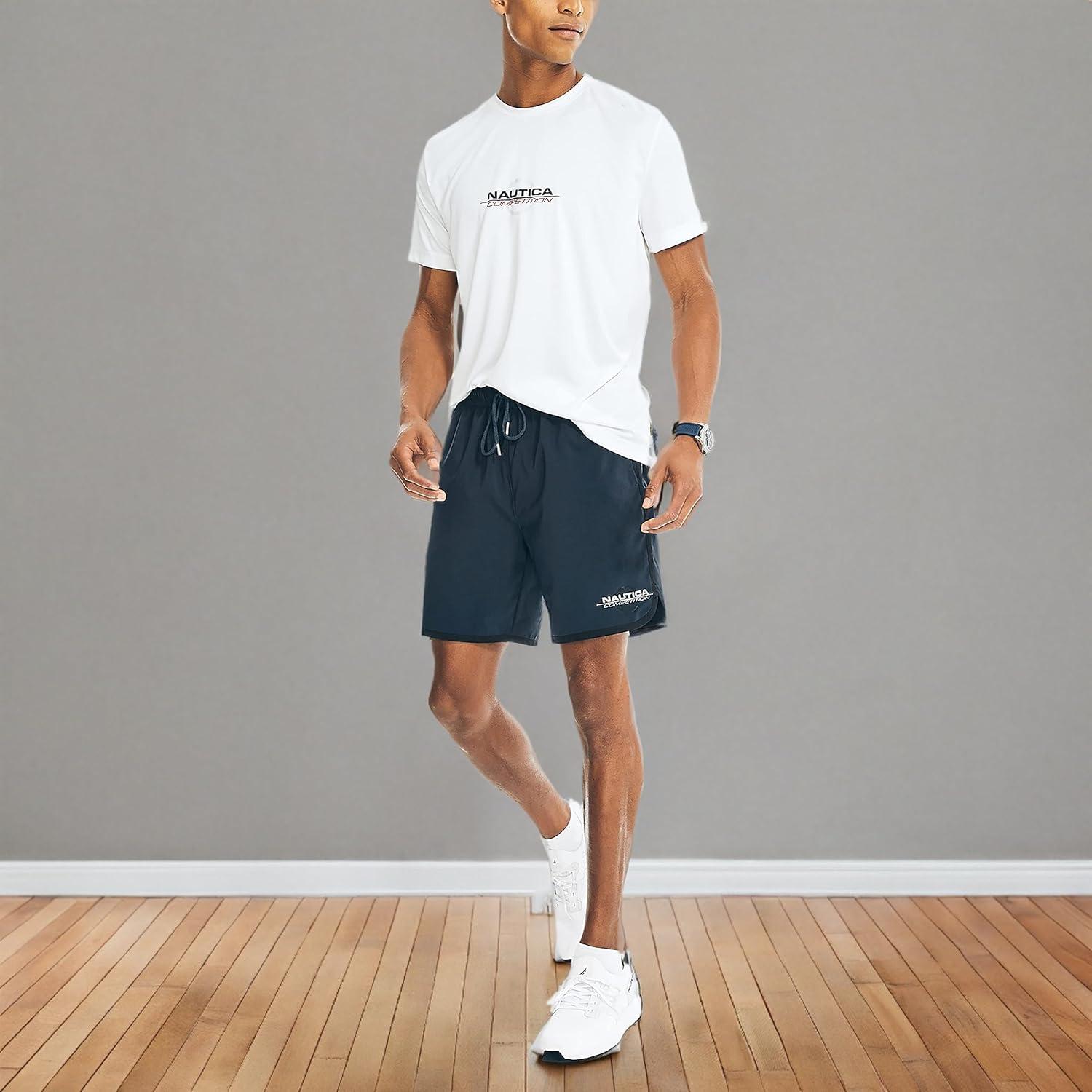 imageNautica Mens Nautica Competition Sustainably Crafted Crewneck TShirtBright White