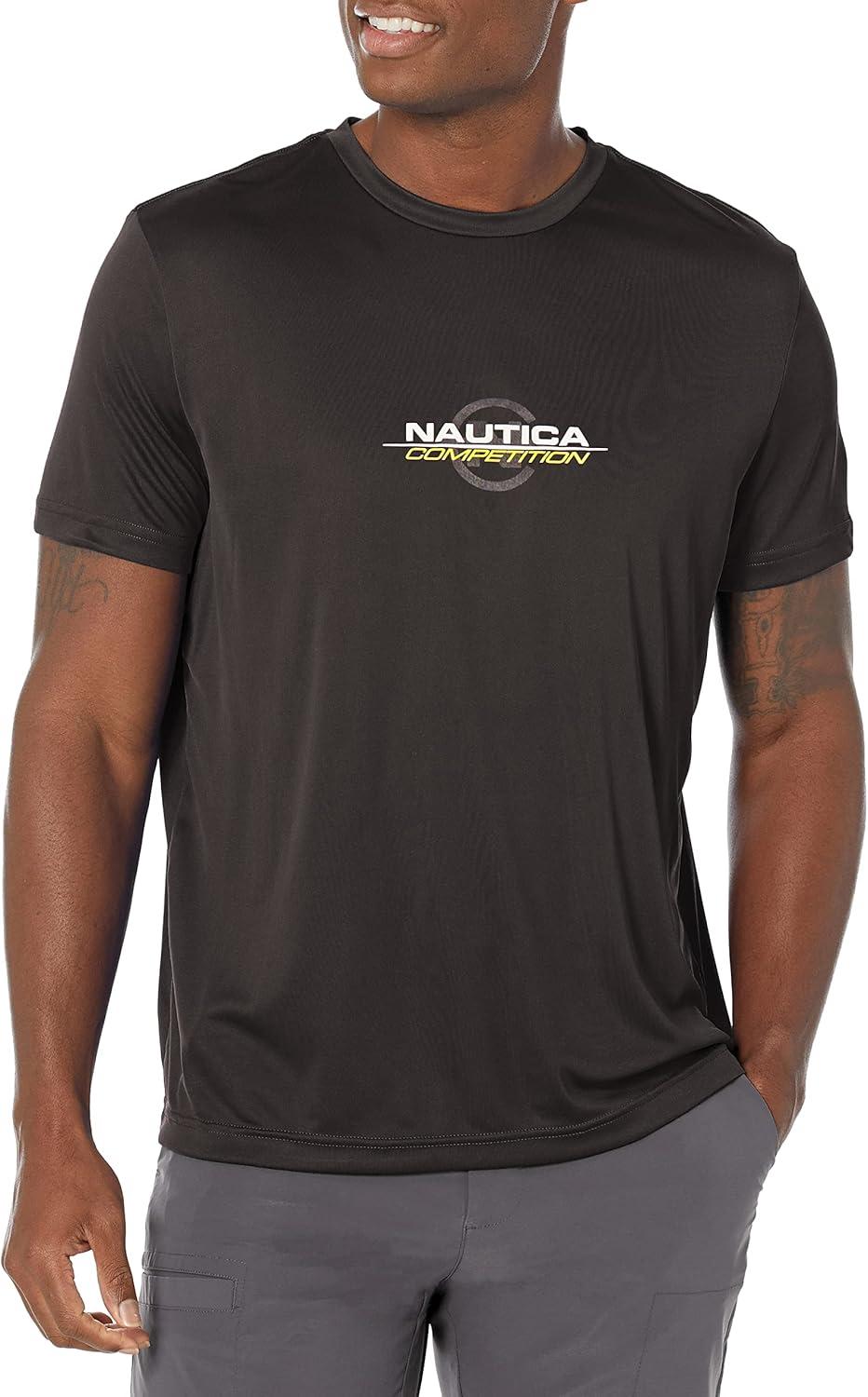 imageNautica Mens Nautica Competition Sustainably Crafted Crewneck TShirtTrue Black