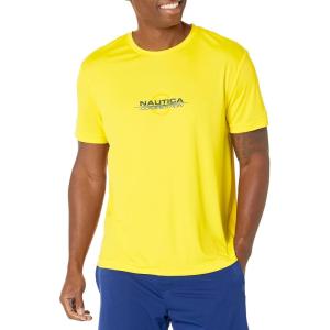 Nautica Men’s Nautica Competition Sustainably Crafted Crewneck T-Shirt(Blazing Yellow)