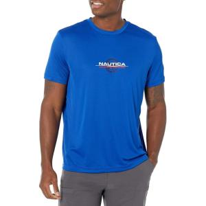 Nautica Men’s Nautica Competition Sustainably Crafted Crewneck T-Shirt(Bright Cobalt)
