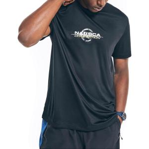 Nautica Men’s Nautica Competition Sustainably Crafted Crewneck T-Shirt(True Black)