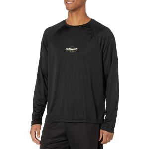 Nautica Men’s Nautica Competition Sustainably Crafted Long-Sleeve T-Shirt(Black)