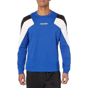 Nautica Men’s Nautica Competition Sustainably Crafted Long-Sleeve T-Shirt(Bright Cobalt)