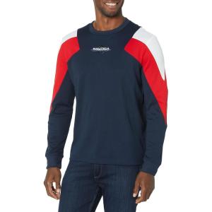 Nautica Men’s Nautica Competition Sustainably Crafted Long-Sleeve T-Shirt(Navy)