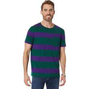Nautica Men’s Nautica Striped Crewneck T-Shirt(Tidal Green)