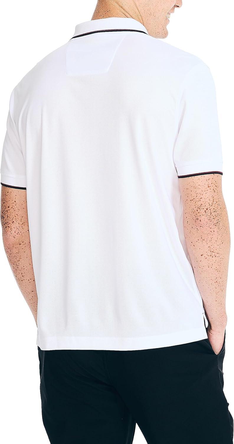 imageNautica Mens Nautica Navtech Sustainably Crafted Classic Fit PoloBright White