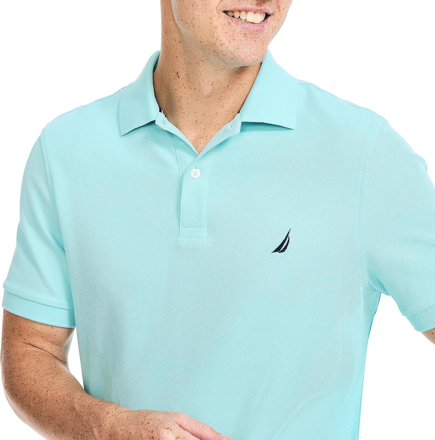 imageNautica Mens Nautica Sustainably Crafted Deck PoloAngel Blue