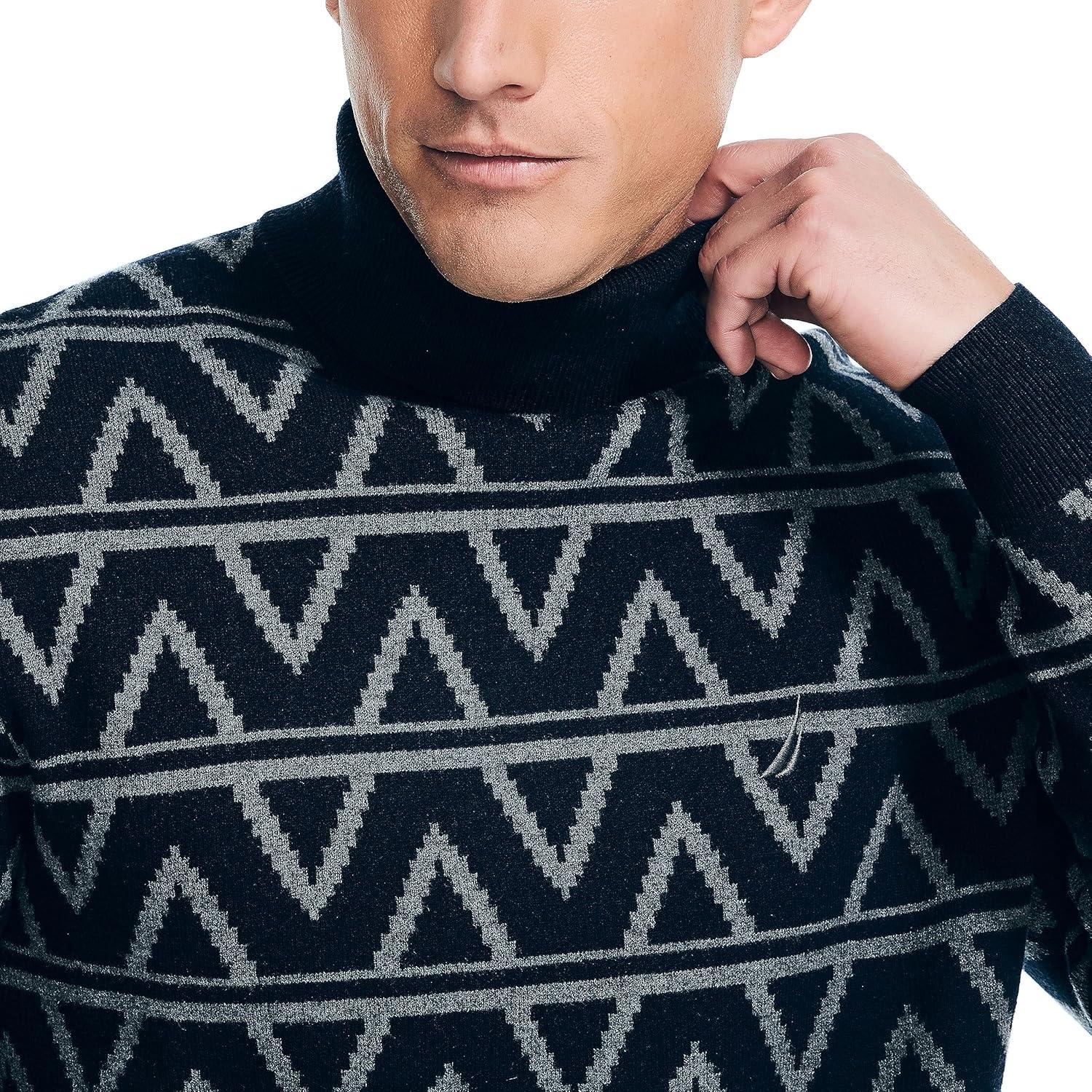 imageNautica Mens Nautica Sustainably Crafted Turtleneck SweaterNavy Seas