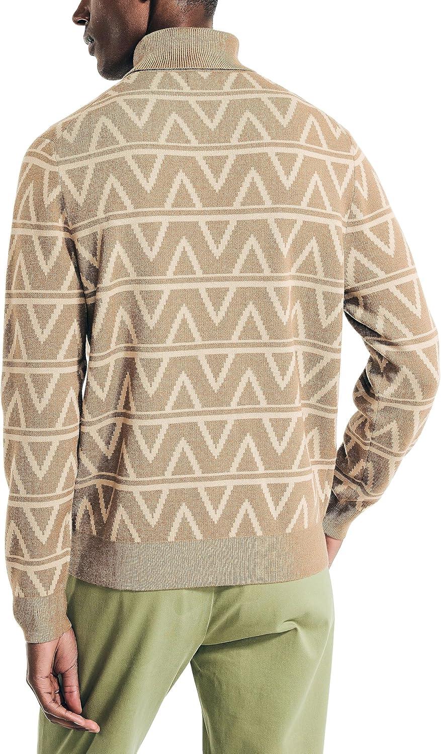 imageNautica Mens Nautica Sustainably Crafted Turtleneck SweaterTannin