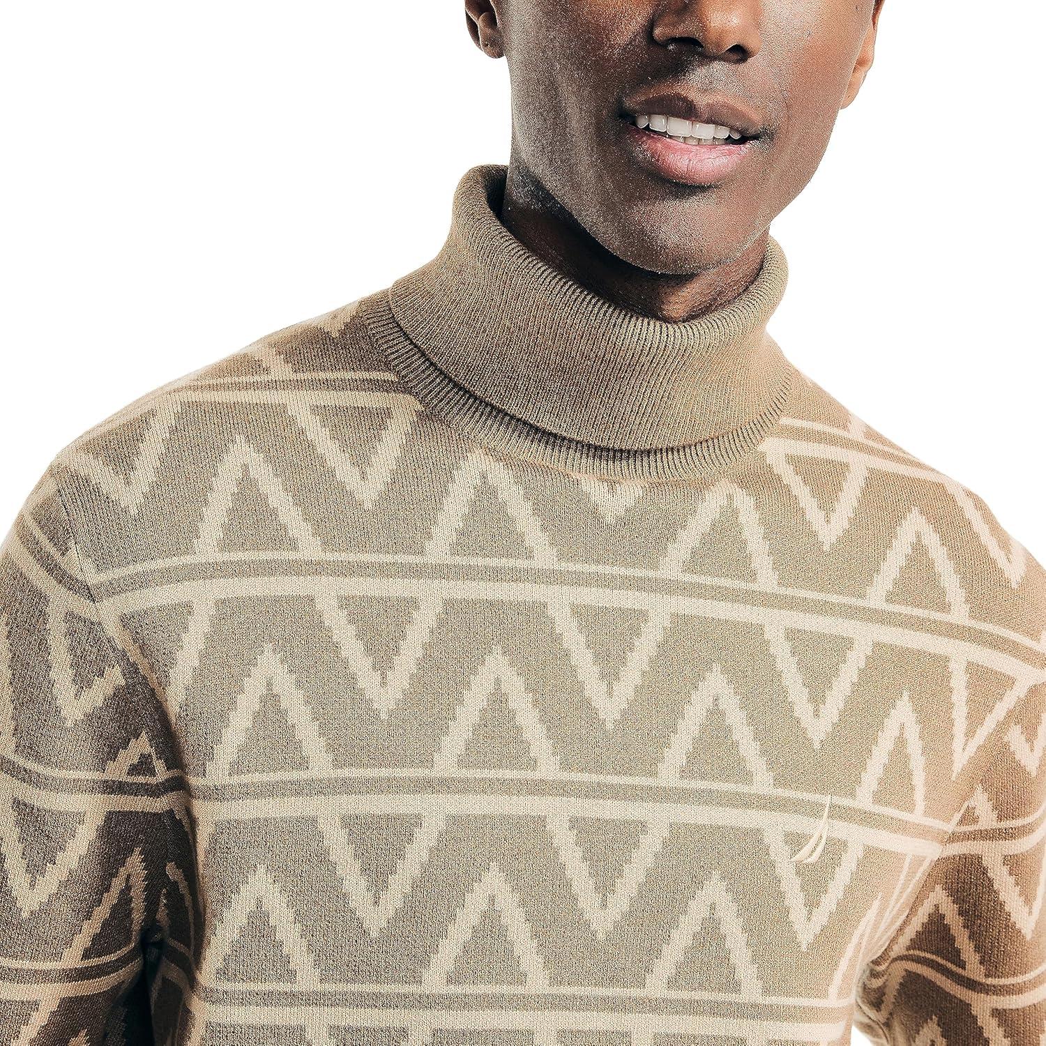 imageNautica Mens Nautica Sustainably Crafted Turtleneck SweaterTannin