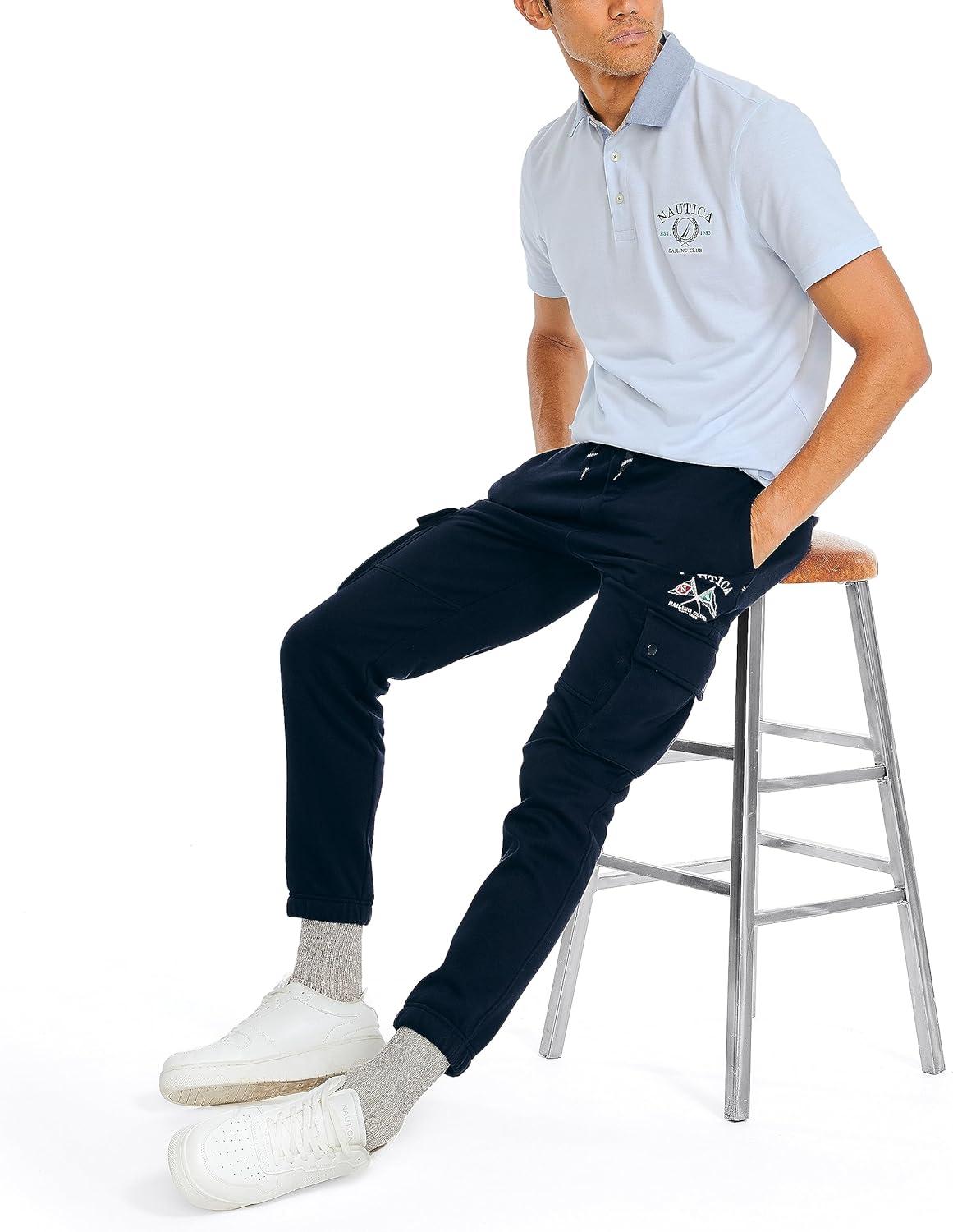 imageNautica Mens Sustainably Crafted Cargo JoggerNavy Seas