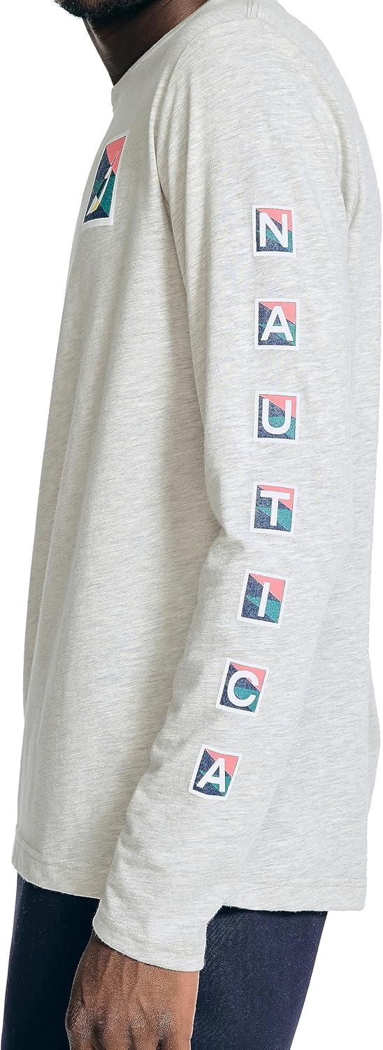 imageNautica Sustainably Crafted LongSleeve Graphic TShirtGrey Htr
