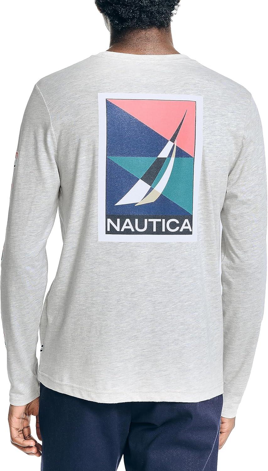 imageNautica Sustainably Crafted LongSleeve Graphic TShirtGrey Htr