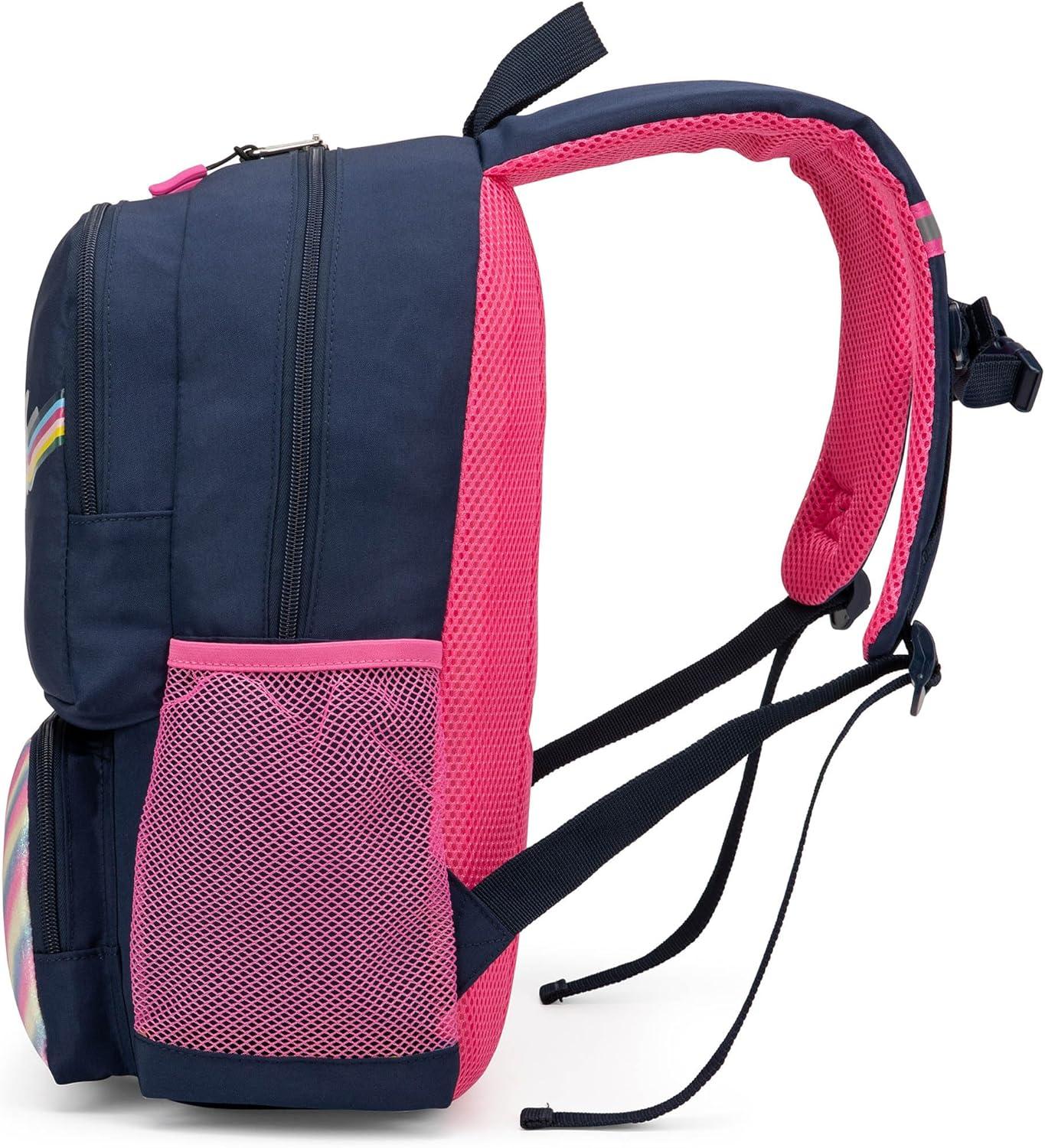 imageNautica Backpack for Kids Kindergarten Elementary Children Backpack 16 Tall SailboatsRetro Rainbow