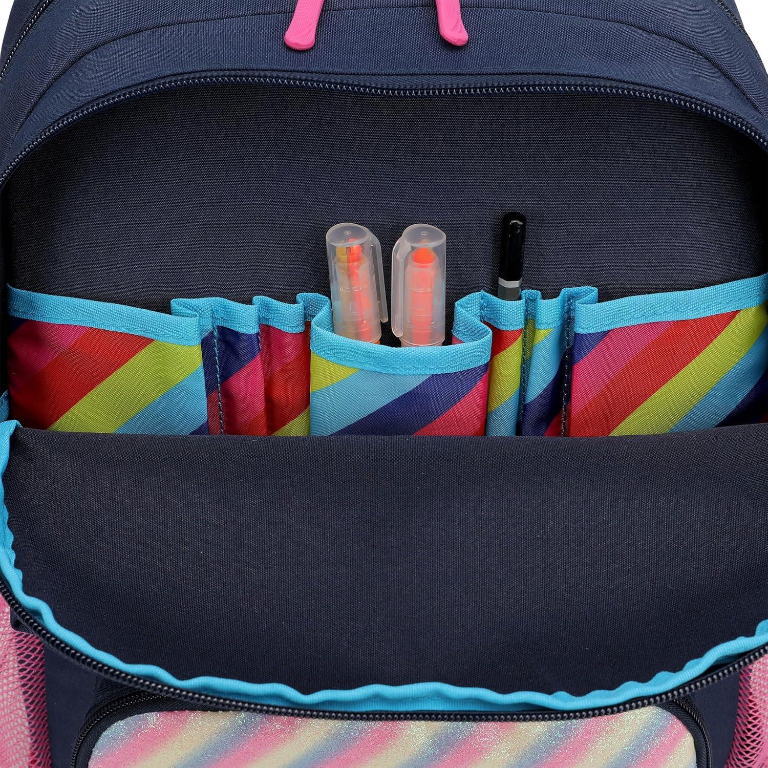 imageNautica Backpack for Kids Kindergarten Elementary Children Backpack 16 Tall SailboatsRetro Rainbow
