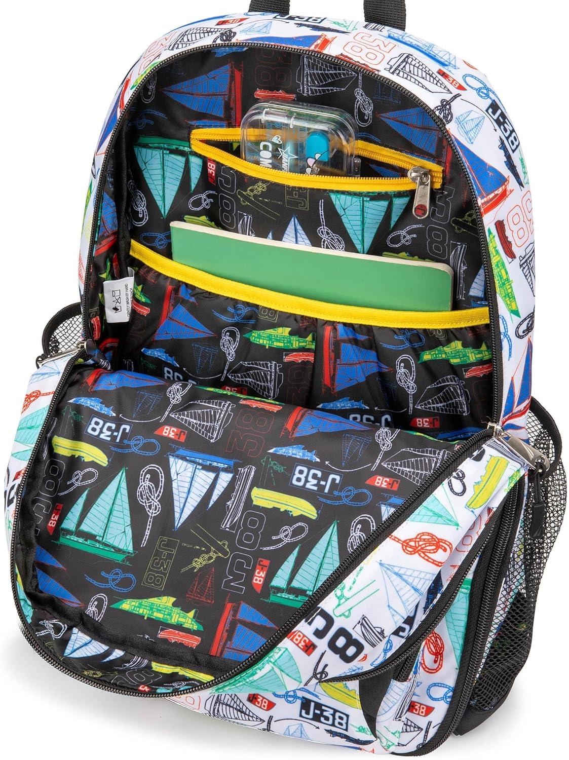 imageNautica Backpack for Kids Kindergarten Elementary Children Backpack 16 Tall SailboatsSailboats