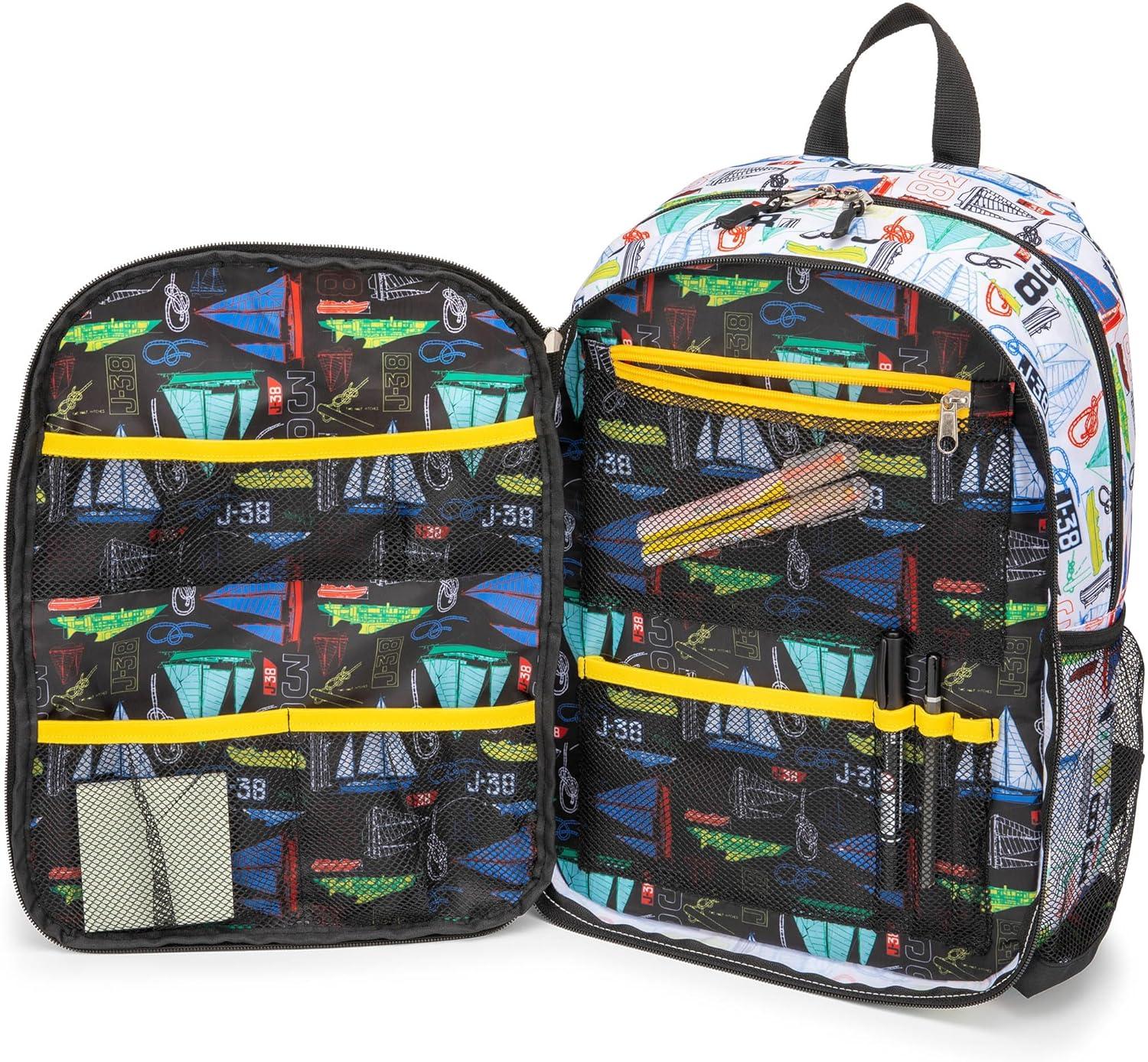 imageNautica Backpack for Kids Kindergarten Elementary Children Backpack 16 Tall SailboatsSailboats