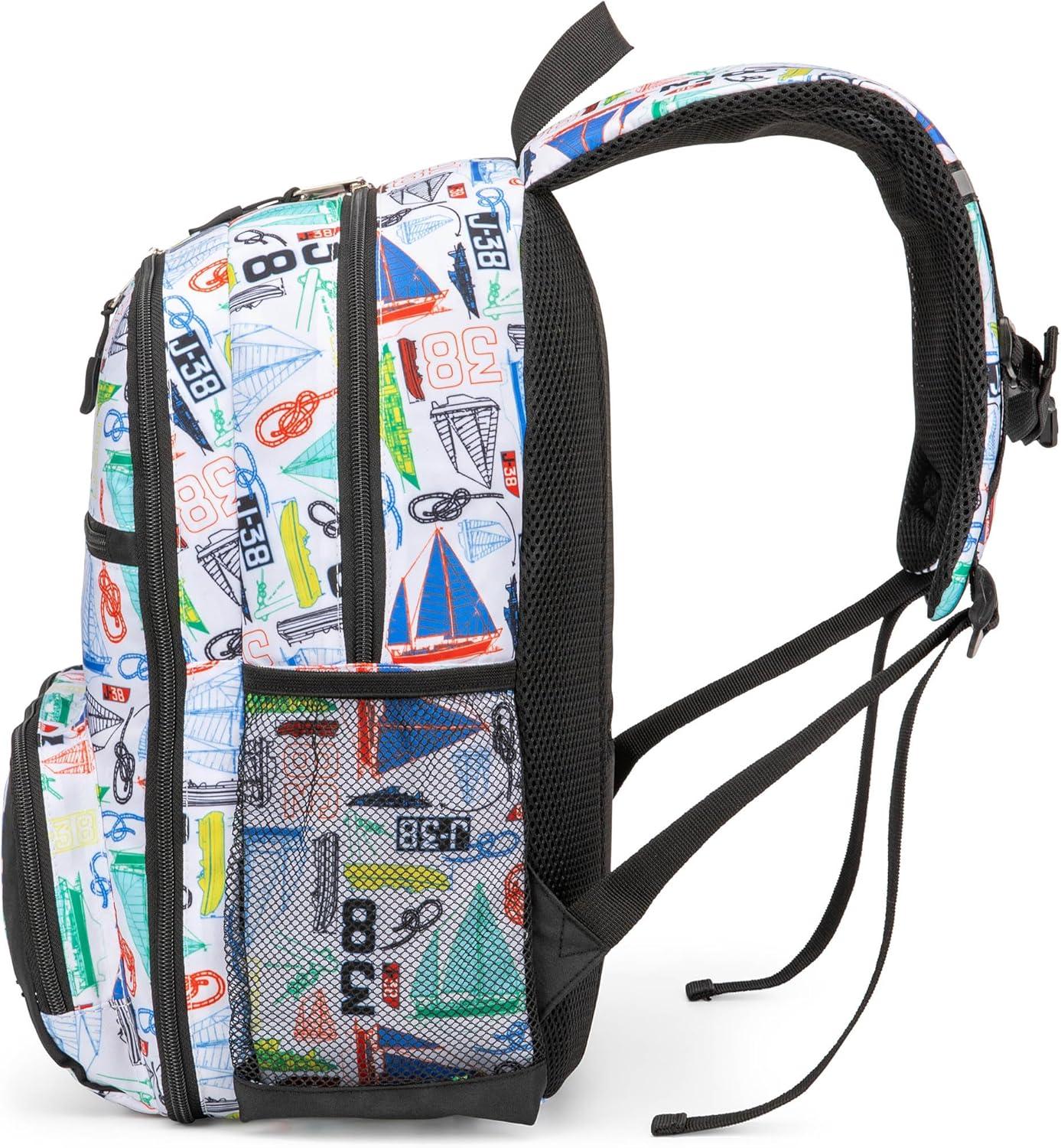 imageNautica Backpack for Kids Kindergarten Elementary Children Backpack 16 Tall SailboatsSailboats