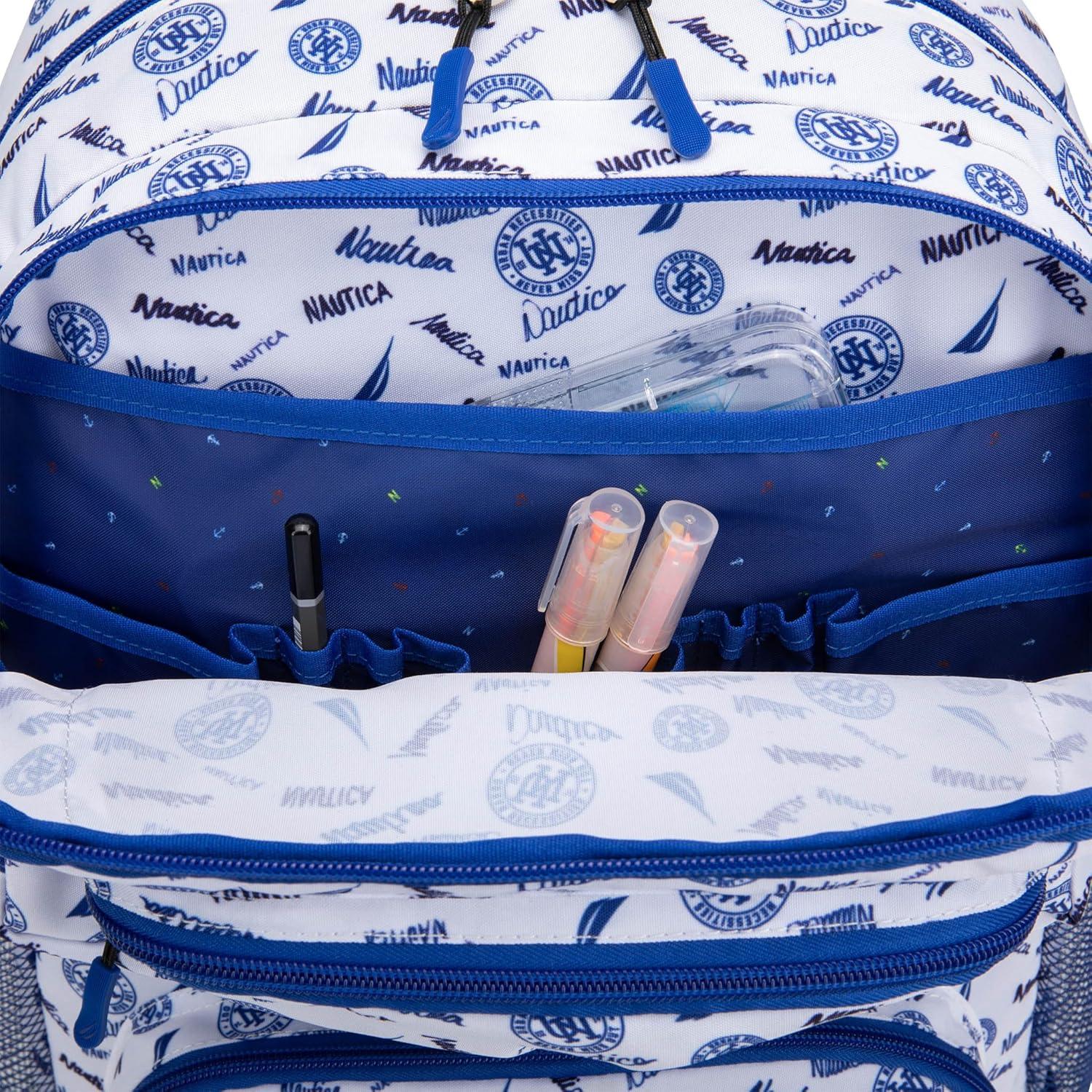 imageNautica Backpack for Kids Kindergarten Elementary Children Backpack 16 Tall SailboatsVarsity