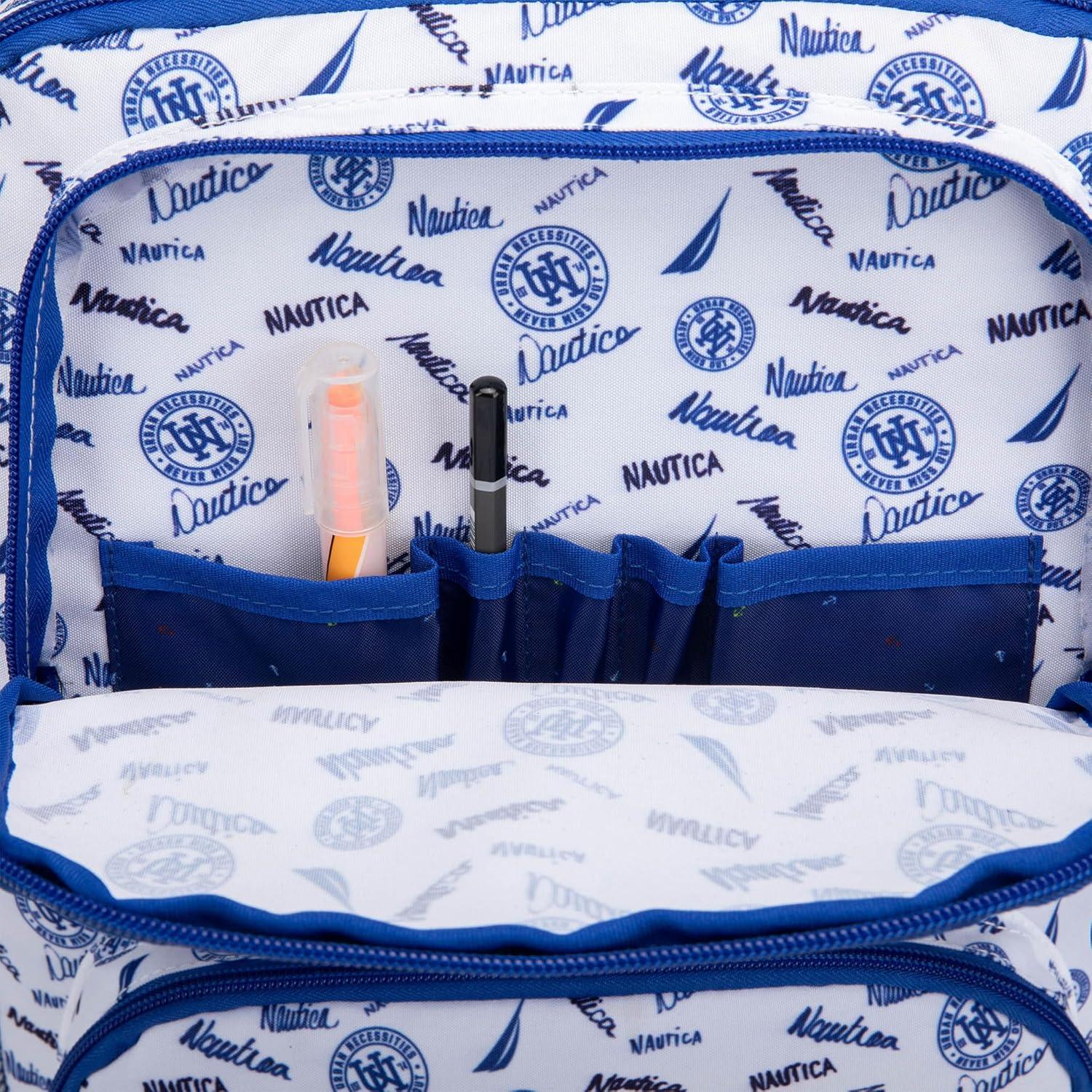 imageNautica Backpack for Kids Kindergarten Elementary Children Backpack 16 Tall SailboatsVarsity