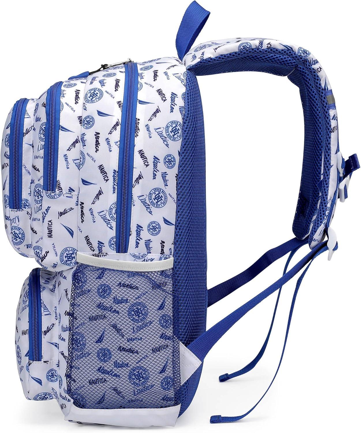 imageNautica Backpack for Kids Kindergarten Elementary Children Backpack 16 Tall SailboatsVarsity