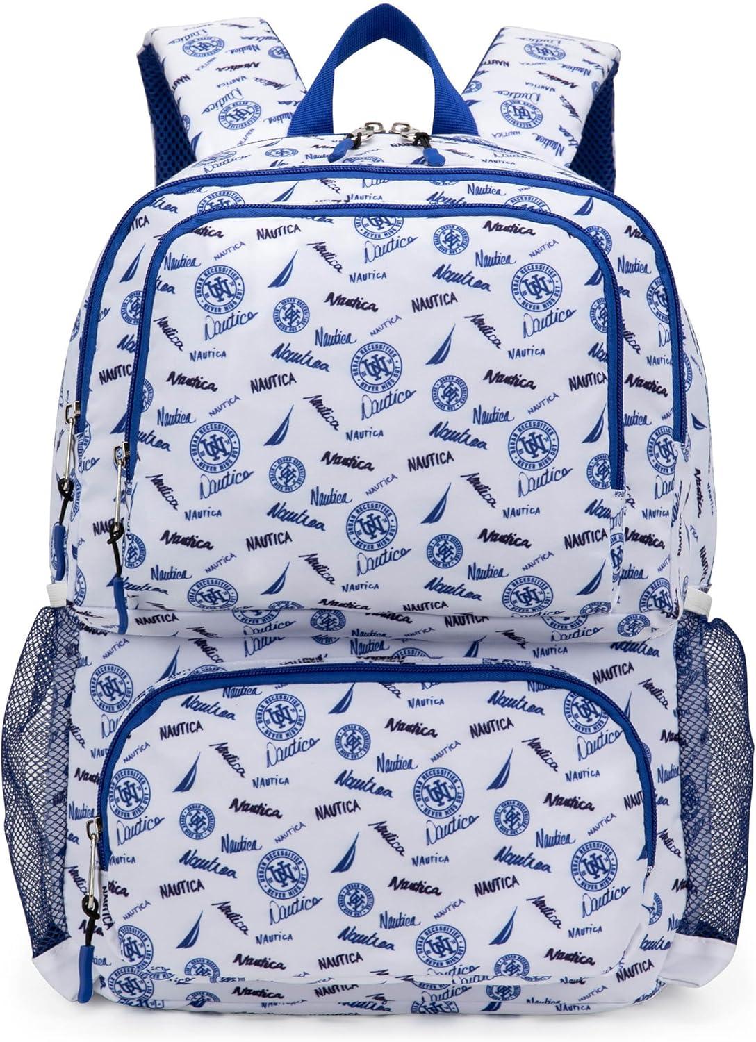 imageNautica Backpack for Kids Kindergarten Elementary Children Backpack 16 Tall SailboatsVarsity