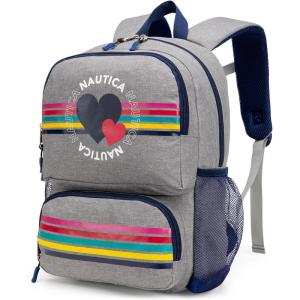 Nautica Backpack for Kids | Kindergarten, Elementary Children Backpack | 16″ Tall | Sailboats(Hearts)