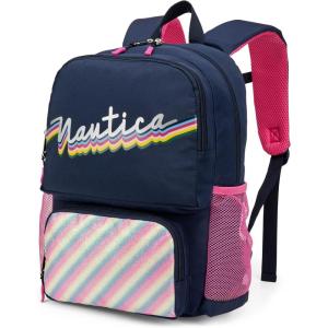 Nautica Backpack for Kids | Kindergarten, Elementary Children Backpack | 16″ Tall | Sailboats(Retro Rainbow)