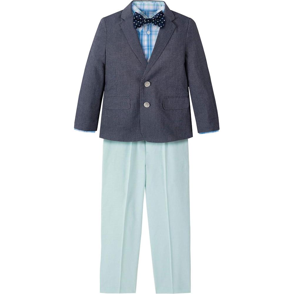 imageNautica Boys 4piece Suit Set with Dress Shirt Tie Jacket and PantsLucite