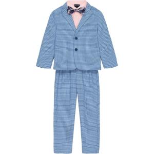 Nautica Boys’ 4-piece Suit Set with Dress Shirt, Tie, Jacket, and Pants(Clear Sky)