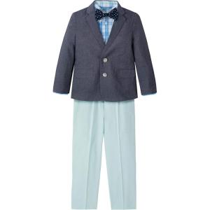 Nautica Boys’ 4-piece Suit Set with Dress Shirt, Tie, Jacket, and Pants(Lucite)