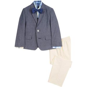 Nautica Boys’ 4-piece Suit Set with Dress Shirt, Tie, Jacket, and Pants(New Navy)
