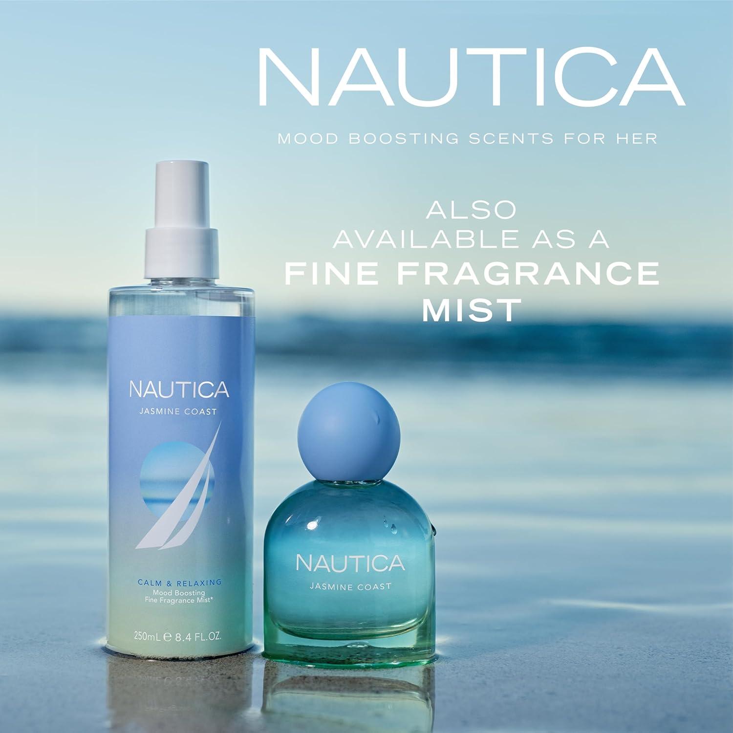 imageNautica for Her Jasmine Coast Body Mist 84 Fl Oz Pack of 1 Notes of Pear Jasmine and Musk Womens Fragrance Long Lasting MoodBoosting Fragrance Vegan Formula84 Fl Oz Pack of 1