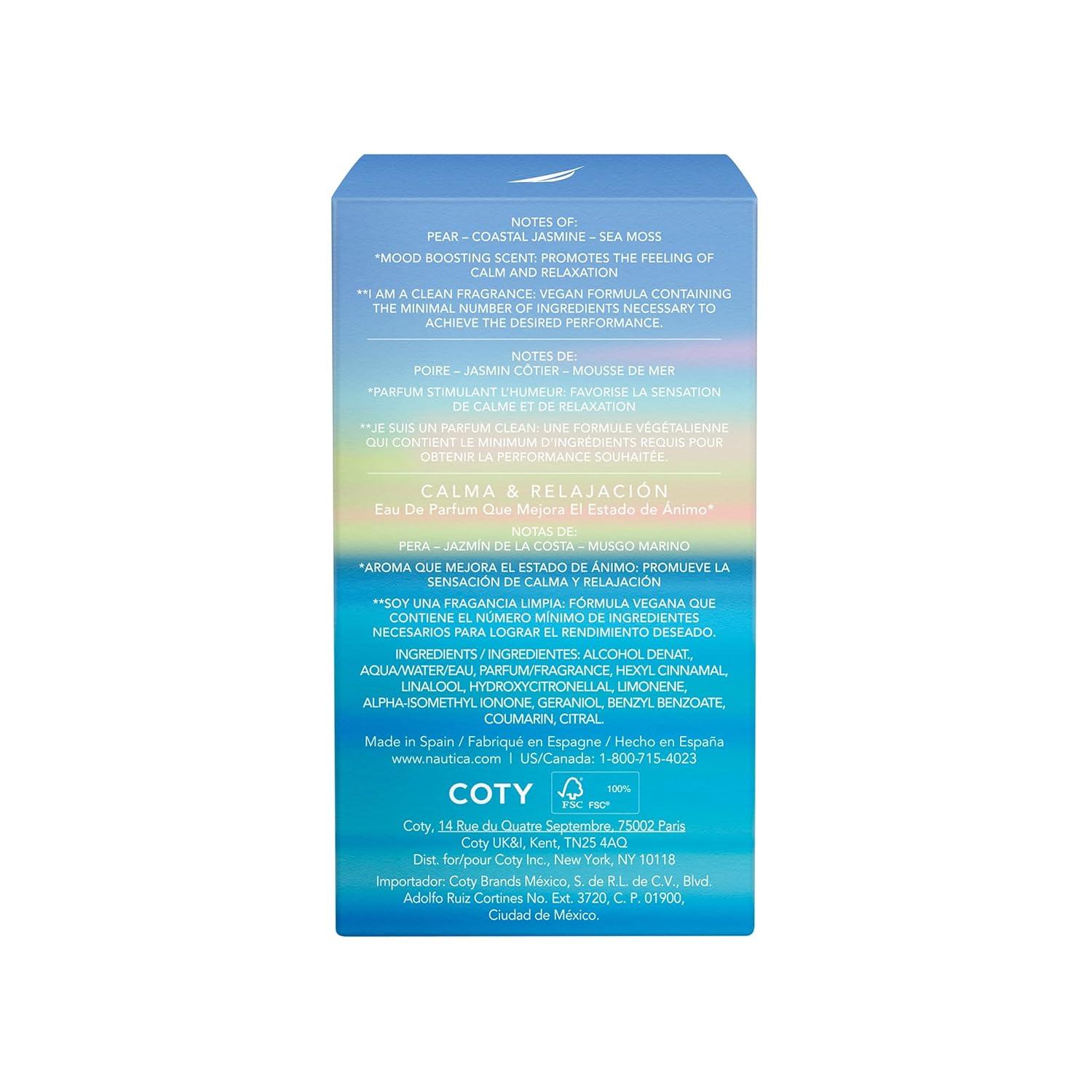 imageNautica for Her Jasmine Coast Body Mist 84 Fl Oz Pack of 1 Notes of Pear Jasmine and Musk Womens Fragrance Long Lasting MoodBoosting Fragrance Vegan Formula16 Fl Oz Pack of 1
