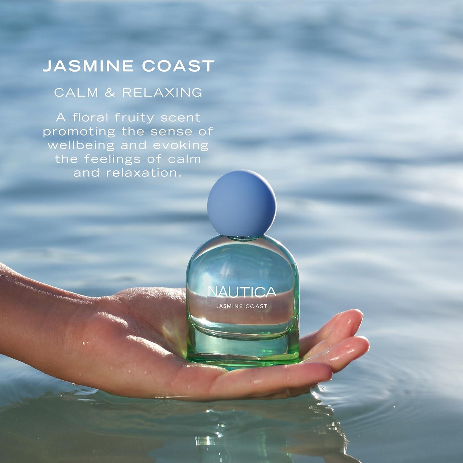 imageNautica for Her Jasmine Coast Body Mist 84 Fl Oz Pack of 1 Notes of Pear Jasmine and Musk Womens Fragrance Long Lasting MoodBoosting Fragrance Vegan Formula16 Fl Oz Pack of 1
