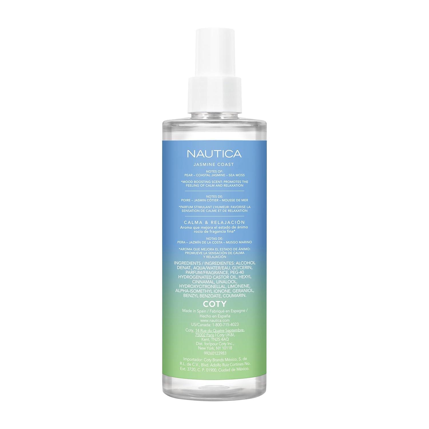 imageNautica for Her Jasmine Coast Body Mist 84 Fl Oz Pack of 1 Notes of Pear Jasmine and Musk Womens Fragrance Long Lasting MoodBoosting Fragrance Vegan Formula84 Fl Oz Pack of 1