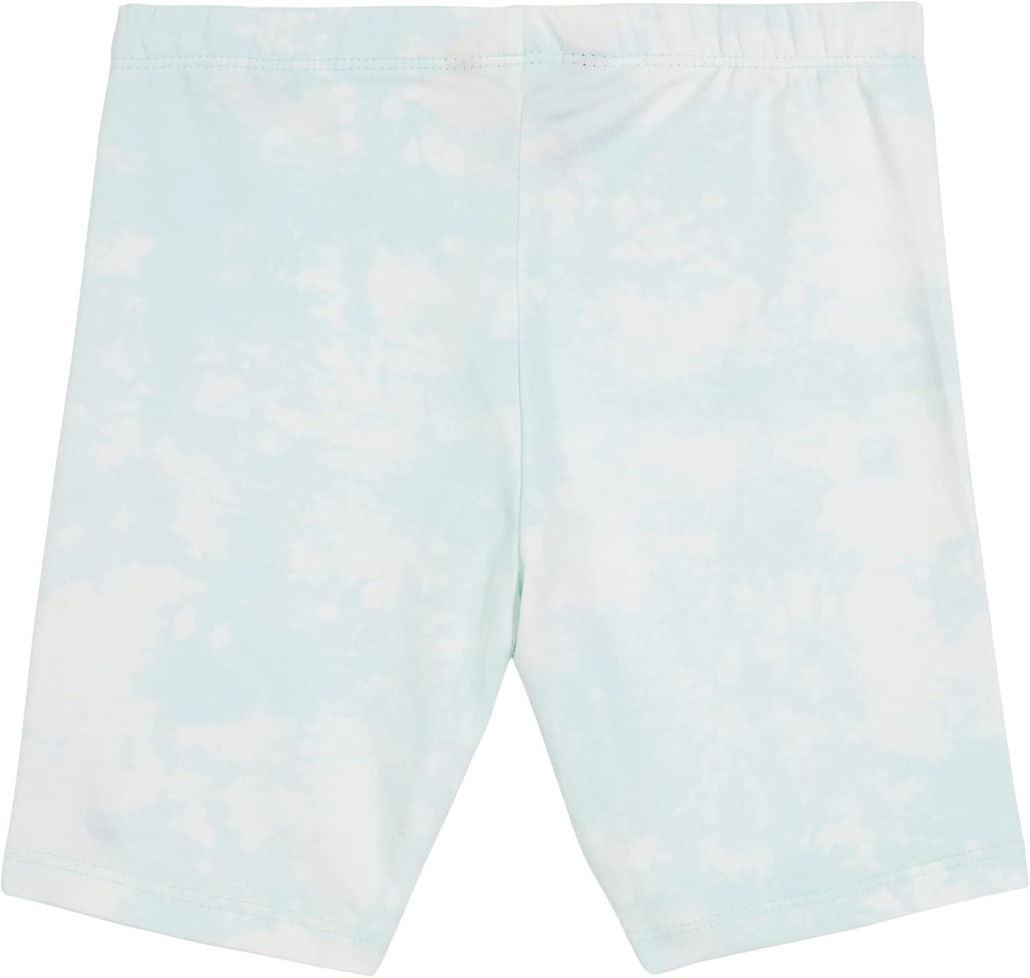 imageNautica Girls Active Bike Shorts Soft amp Stretchy Spandex with Flat Waistband amp Logo DesignBlue Light Cloud