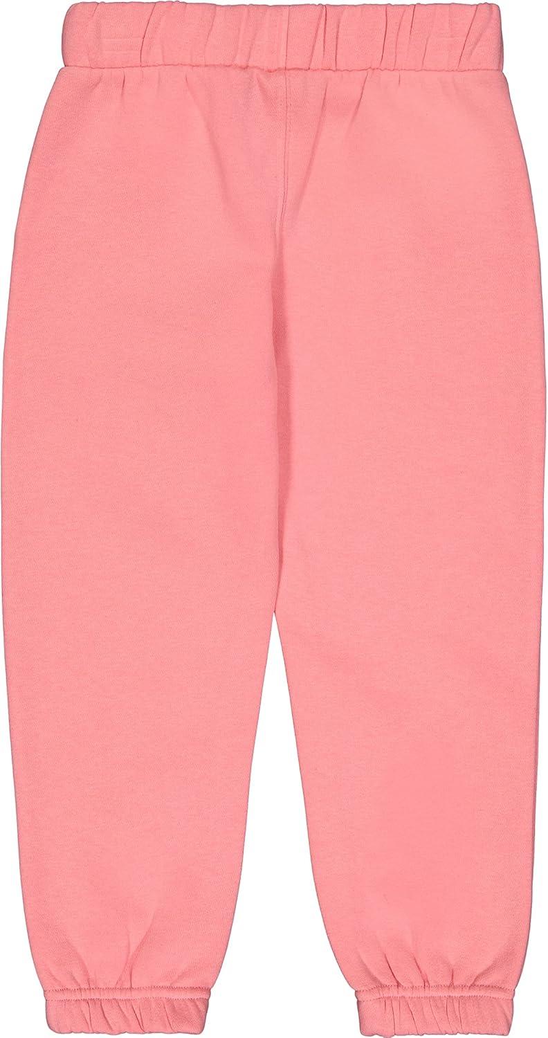 imageNautica Girls Logo Sweatpants Fleece Joggers with Ribbed Cuffs amp Functional Side PocketsFlamingo Pink