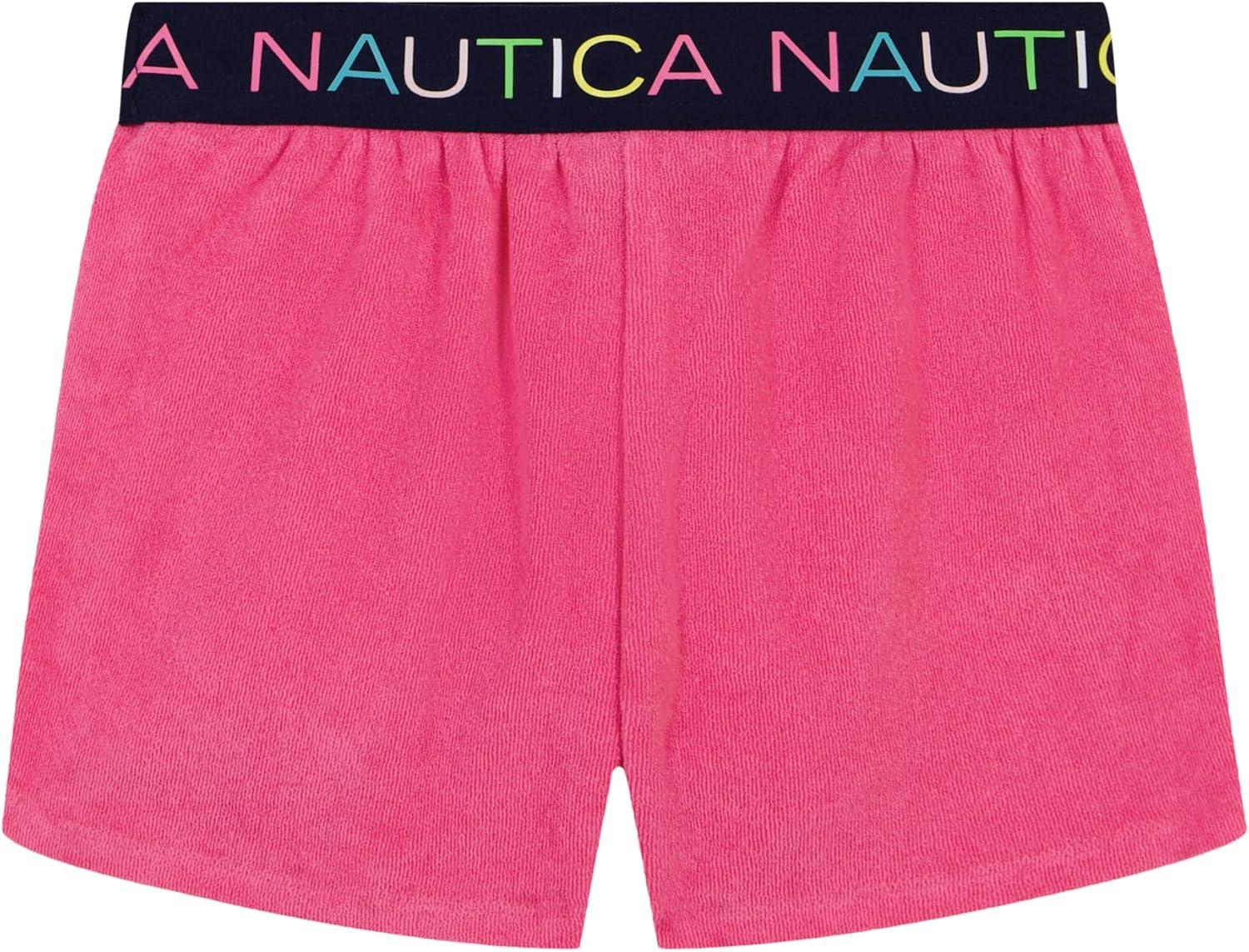 imageNautica Girls Pullon Shorts with Logo Elastic WaistbandPink