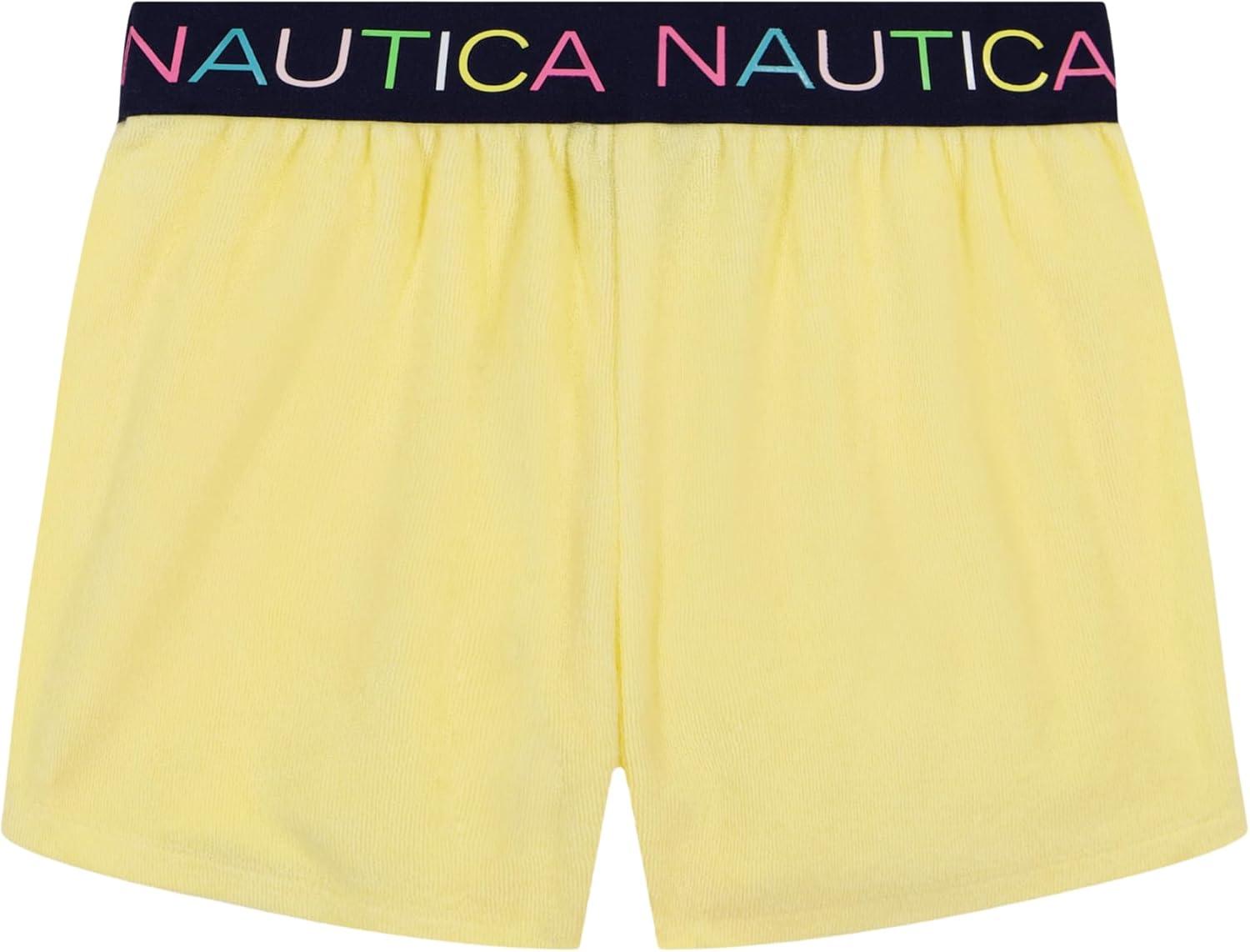 imageNautica Girls Pullon Shorts with Logo Elastic WaistbandYellow