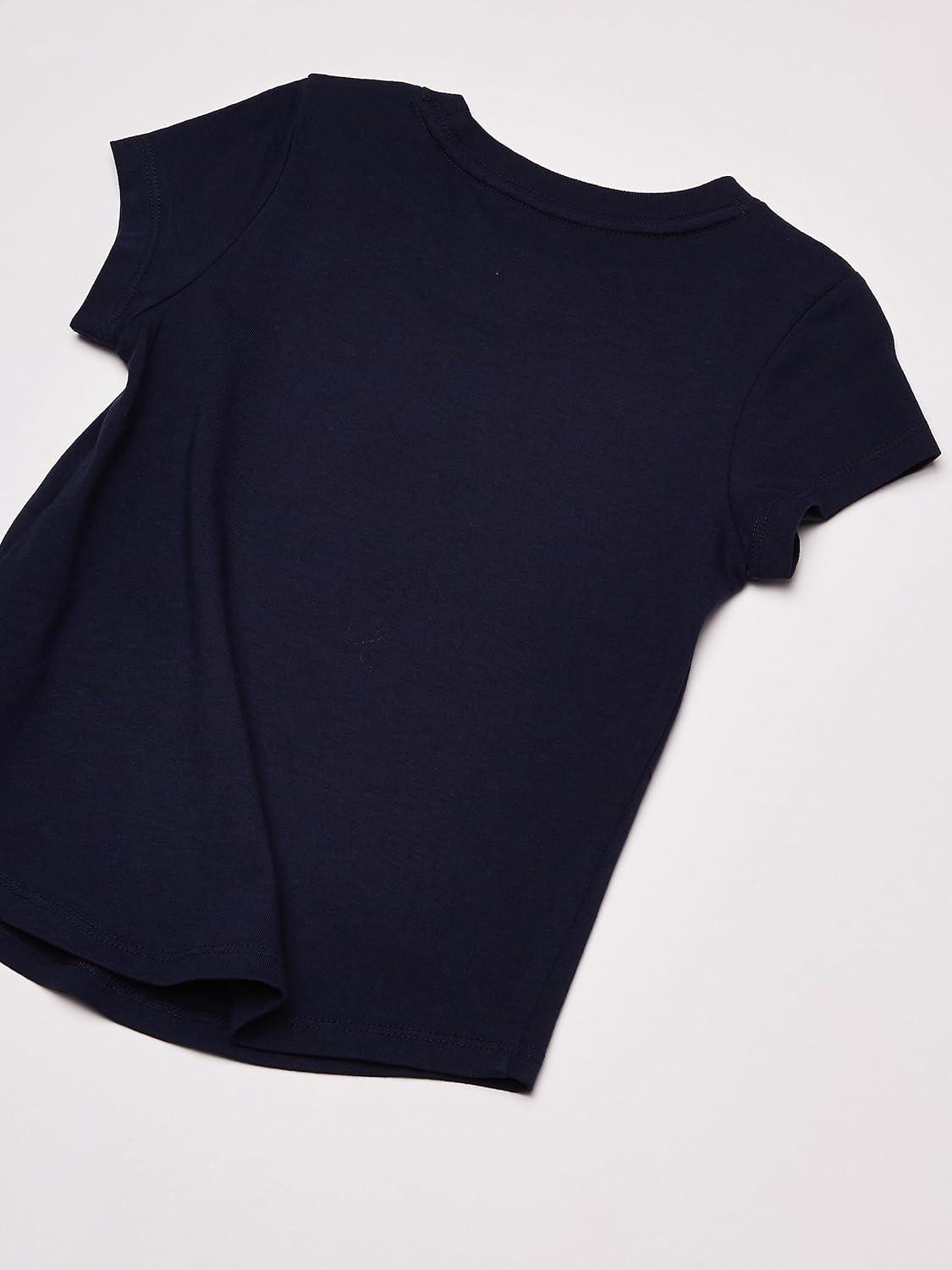 imageNautica Girls Short Sleeve TShirt with Fun Graphic Design Cotton Tee with Tagless InteriorNavy Sunny State