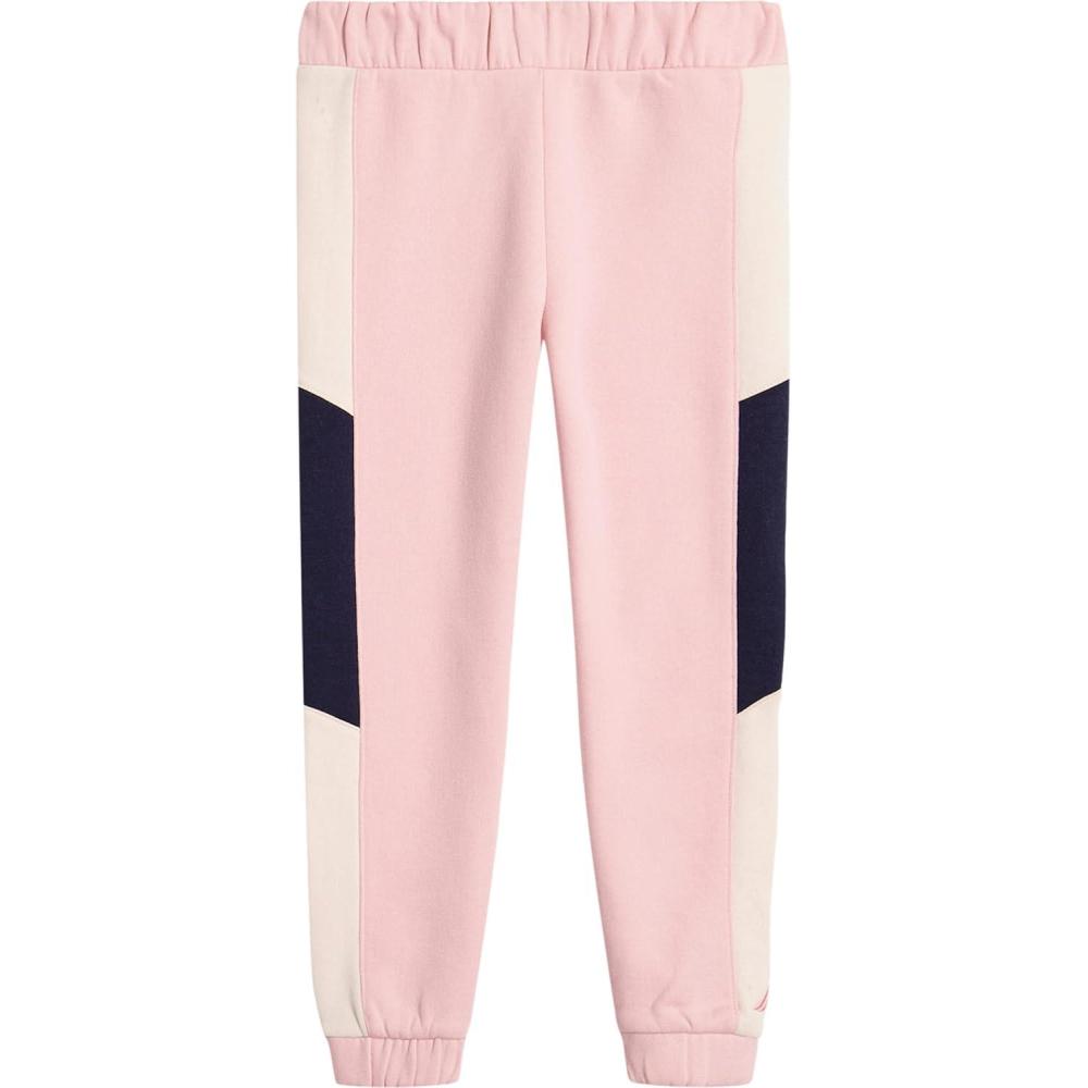 imageNautica Girls Logo Sweatpants Fleece Joggers with Ribbed Cuffs amp Functional Side PocketsCoral Blush