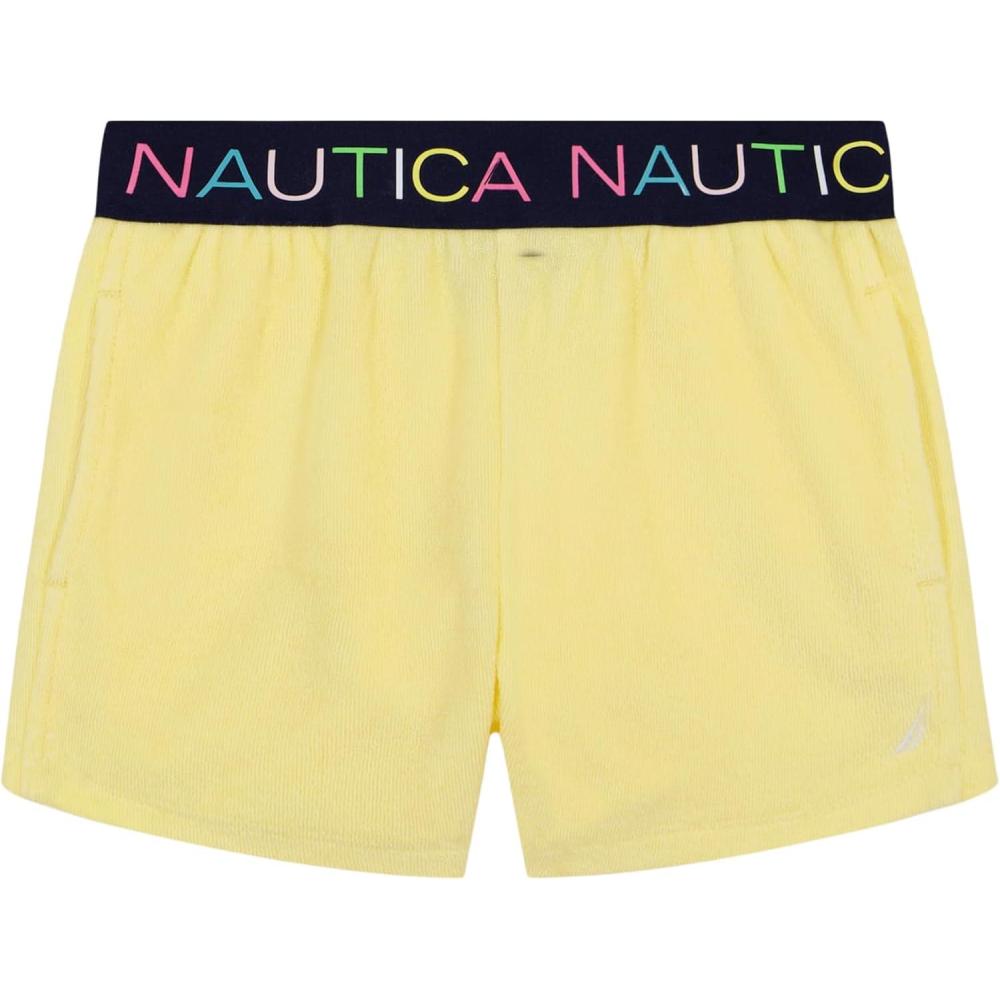 imageNautica Girls Pullon Shorts with Logo Elastic WaistbandYellow
