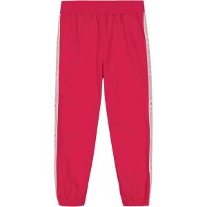 Nautica Girls’ Logo Sweatpants, Fleece Joggers with Ribbed Cuffs & Functional Side Pockets(Purple Beetroot)