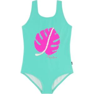 Nautica Girls One-Piece Swimsuit with UPF 50+ Sun Protection, Quick Drying Bathing Suit(Cockatoo Palm)